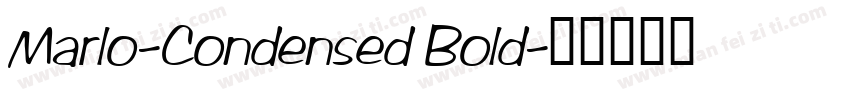 Marlo-Condensed Bold字体转换